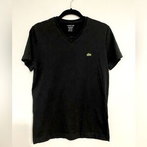Lacoste V-Neck Pima Cotton T- Shirts Men Size S